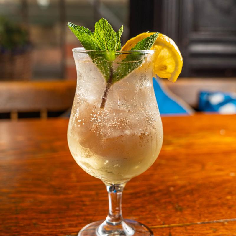 A refreshing cocktail on the bar